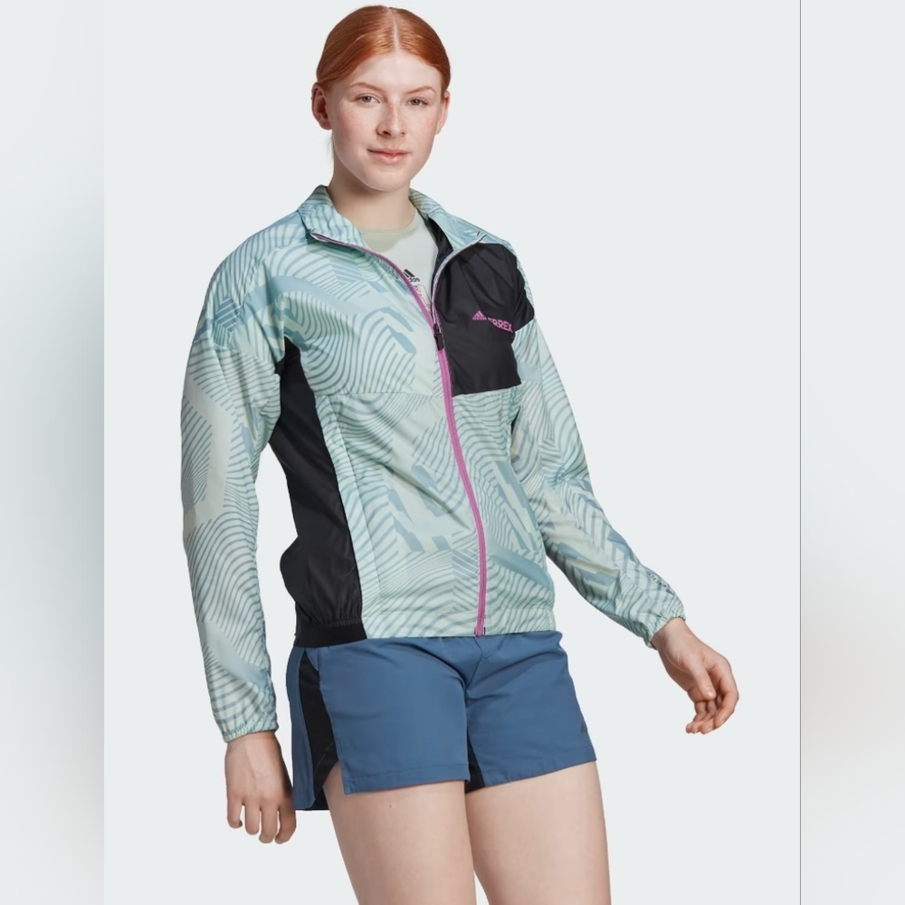 Adidas Terrex Light Green Running Jacket NWOT Size L